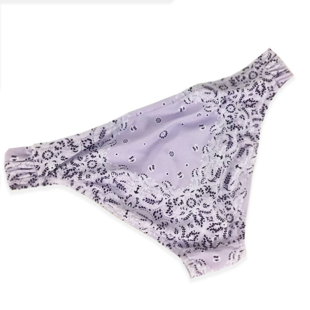 Jessica Simpson Lavender Purple Bandana Halter Top Tankini Small - Picture 8 of 10